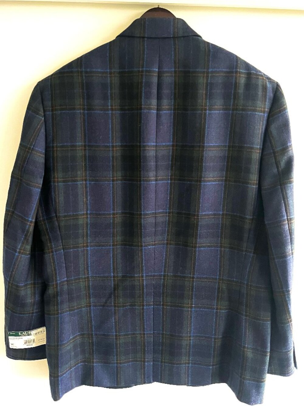 Lauren Ralph Lauren NWT Lexington Ultraflex Blue Plaid Sport Coat 44REG - Picture 7 of 8